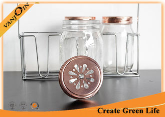 China 70mm Copper Gold Daisy Bottle Lids Mason Jar Lid For Home Decoration supplier