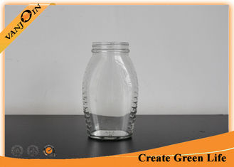 China 12oz Clear Glass Food Jars Queenline Jars For Sauce / Jam / Pickle supplier