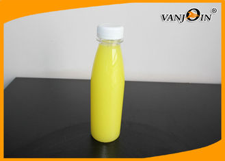 China Boston Round Plastic Beverage Bottles 400ml , Clear Plastic Bottles For Juicing supplier