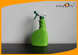 China 600ml Green Color PVC Plastic Pharmacy Bottles With Trigger Sprayer supplier
