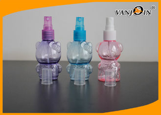 China Small Empty 60ml/2oz Bear Shaped Plastic Cosmetic Bottles With Sprayer supplier