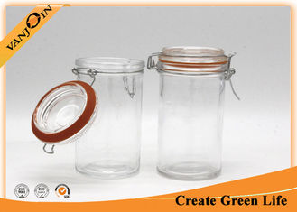 China 350ml safe reusable Round Glass Storage Jars with Lids for kitchen supplier