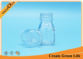China 30ml Clear Essential Oil Bottles , Glass Sirop Bottle With Cap supplier