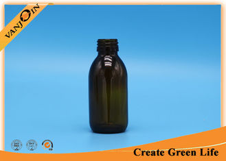 China 100ml Amber glass bottles for essential oils , Aluminium Screw Cap supplier