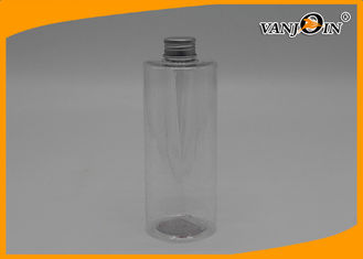 China 16oz / 8oz cylinder round Plastic Juice Bottles sliver cap custom printing supplier