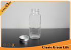 China Screw Aluninum Cap 8oz Clear Glass Bottles for Milk , Eco-friendly Reusable Glass Containers factory