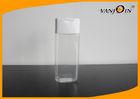 China Empty Transparent 200ml PET Plastic Cosmetic Bottles and Jars Wholesale with Flip Cap factory