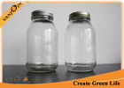 China Transparent Eco Mason Glass Jars 30oz / 1000ml Wide Mouth Glass Jam Jar With Metal Lid factory