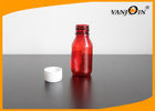 China 60ml PET Amber Bottle Plastic Pharmacy Bottles For Liquid Medicine Packaging Box factory