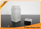 China Small Glass Sauce Bottles Wholesale , 100ml Square Spice Glasss Bottle with Metal Shaker Lid factory