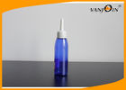 China 65ml Cobalt Blue Oval Plastic Pharmacy Bottles for Liquid Medicines Packaging factory