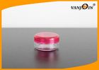 China Round 5ml Clear Plastic Jars with Lids for Eye Cream Packaging , Small Plastic Jars factory