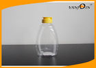 China 720ml BPA Free Transparent Plastic Food Jars for packing honey with squeeze cap factory