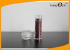 China 100ml Salt and Pepper Mills Spice Clear Plastic Food Containers / Plastic Jar with PC cap factory