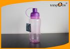China BPA Free 550ml Purple Empty Plastic Drink Bottles with Caps , Sports Drinking Bottles factory