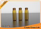 China 5ml Amber Glass Small Vials With Black Phenolic Cone Lined Screw-on Cap 45mm Height factory