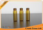 China 5ml Amber Glass Small Vials With Black Phenolic Cone Lined Screw-on Cap 45mm Height factory