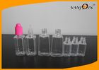 China Square Plastic E-cig Liquid Bottles , E-cigarette Plastic Bottles 8ml - 30ml Customized Size factory