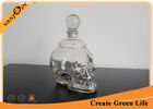 China 750ml Empty Skull Shape Decorative Glass Bottles with Cork ,  Glass Bottle for Liquor or Wine factory
