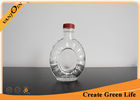 China Portable Flint 120ml Clear Wine Glass Bottles With Plastic Screw Cap 93mm Dia factory