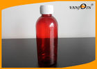 China 200ml Amber PET Pharmacy Liquid Plastic Medicine Bottles / Graduated Syrup Bottle with Lid factory