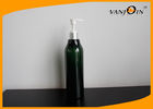 China Dark Green Cylindrical PET Cosmetic Lotion Bottle 500ML With Pump factory