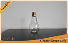 China 500ml Light Bulb Shaped Clear Glass Beverage Bottles Wiht Golden Cap factory