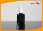 China 50ML Black Refillable Lotion / Perfume Plastic Bottle With Mist Sprayer factory