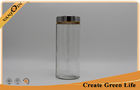 China 2000ml Clear glass kitchen storage jars Window Lid glass bottles and jars factory