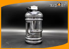 China 2.2L Black Frosted Plastic Drink Bottles / Jug with Side Handle and Metal Cap factory