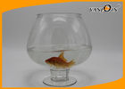 China 1.5 Gallon Round PET Plastic  Aquarium , Pet Container for Small Goldfish factory