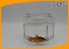 China 3.5L Hexagon PET Plastic Aquarium , Transparent Pet Fish Tank factory