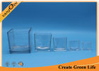 China Recycled decorative Crystal Square clear glass vases Family Sizes factory