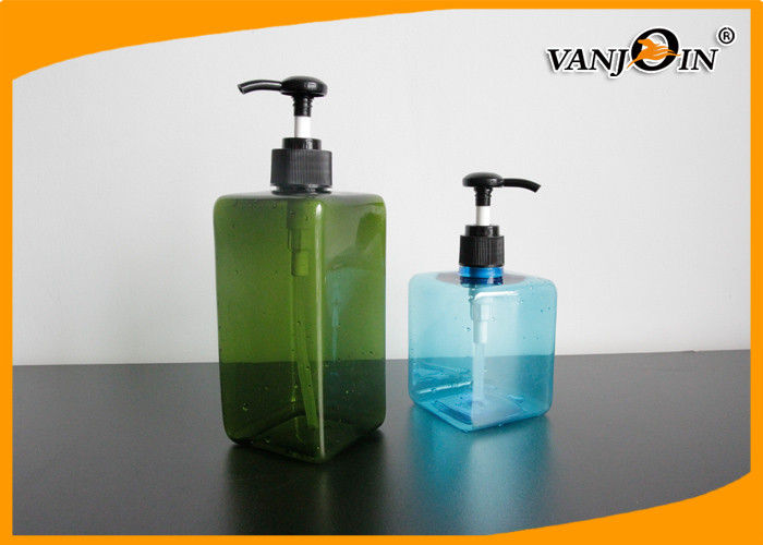 350ml - 600ml French Square PET Cosmetic Bottles Skin Care Products Liquid Plastic Bottles