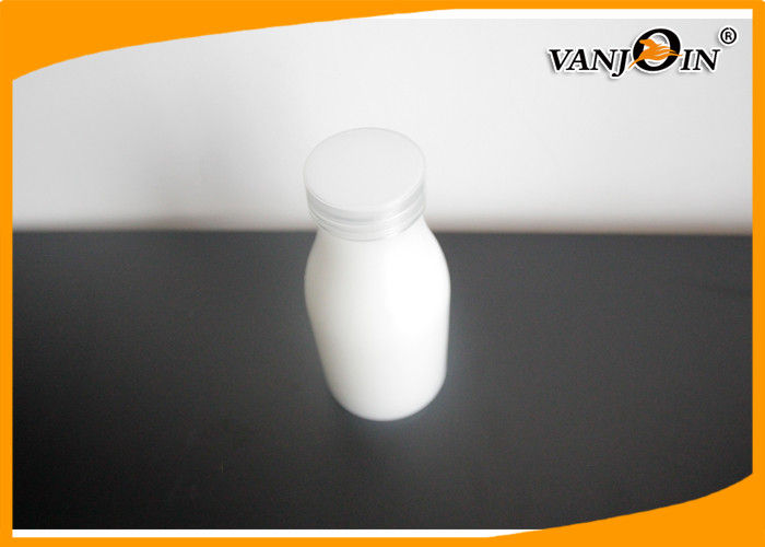 Oval Round Transparent PET Plastic Juice Bottles with Screw Caps for Milk or Beverage
