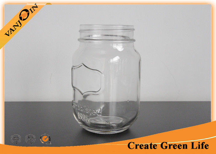 Square Decorative Eco Mason Glass Jars For Vegetables Food