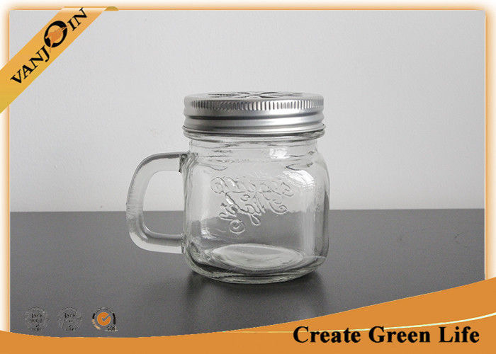 Glass Jar: 8 oz. Flint French Square Jar