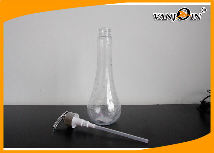 400ml Oval Special Shape Cosmetic Packaging Bottles and Jars with Aluminium Lotion Pumps