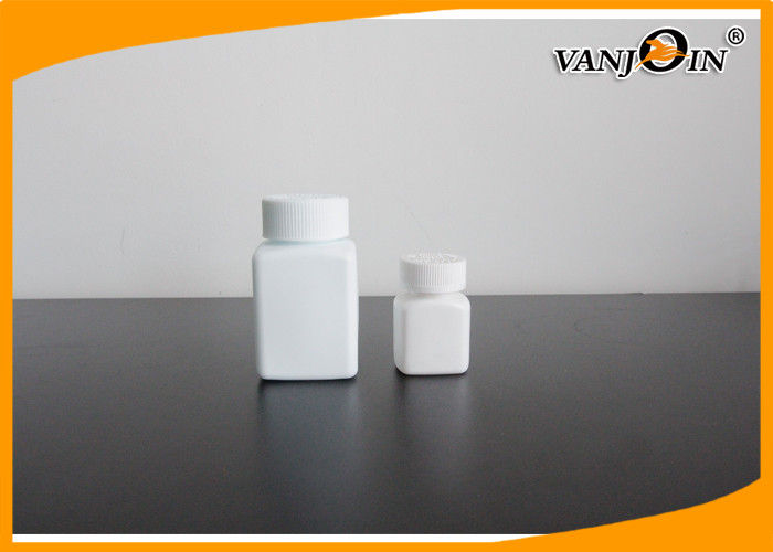 30ml Food Grade White French Square Plastic Medicine Bottles Pharmaceutical Container