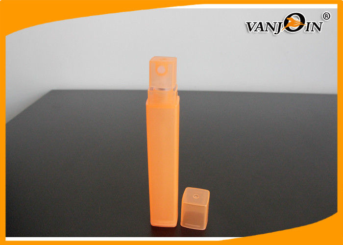 Square Pen Shape Perfume Plastic Bottles for Cosmetics with Fine Mist Spray 10ml 15ml