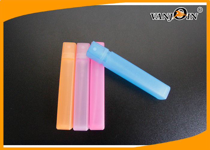Square Pen Shape Perfume Plastic Bottles for Cosmetics with Fine Mist Spray 10ml 15ml