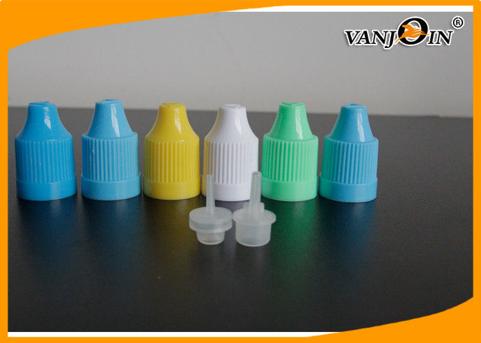 Custom High Covers PP Plastic E-cig Liquid Bottle Lids Blue White Yellow for 5ml - 50ml Bottles