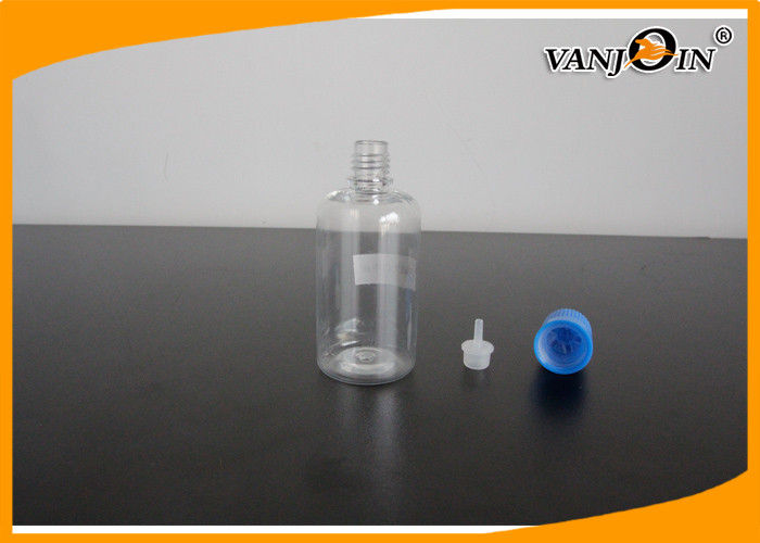 PET Plastic E-cig Eye Dropper Bottles / Empty E Juice Bottles Wholesale Eco-friendly