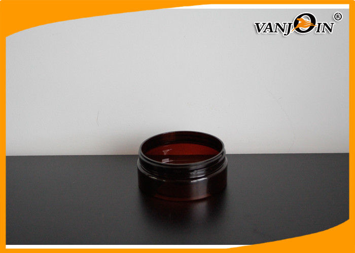 150ML Brown Plastic Cream Jar Screw Caps Suitable For Hair Wax 39*91mm