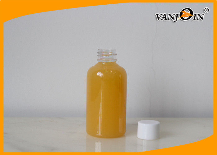 Round 80ml PET Fruit Juice Bottles for Beverage , Plastic Juice Storage Bottles