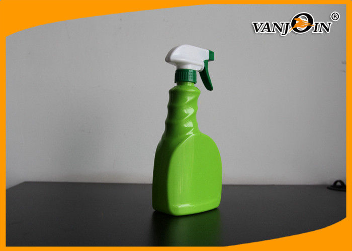 600ml Green Color PVC Plastic Pharmacy Bottles With Trigger Sprayer