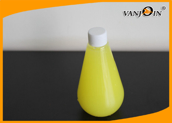 300ml Raindrop Shaped PET Plastic Juice Bottles With Colorful Lids