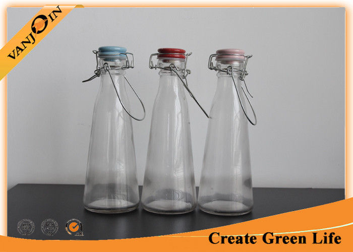 Variable Capacity Milk Glass Bottle with Plastic Metal Lid - China Milk  Bottle, Glass Bottles