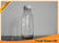 Clear 16oz 500ml French Square Glass Bottles With Screw Cap for Juice / Beverage Packaging supplier