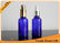 Small 30ml Cobalt Blue Dark Glass Bottles for Essential Oils , Essential Oil Glass Containers supplier